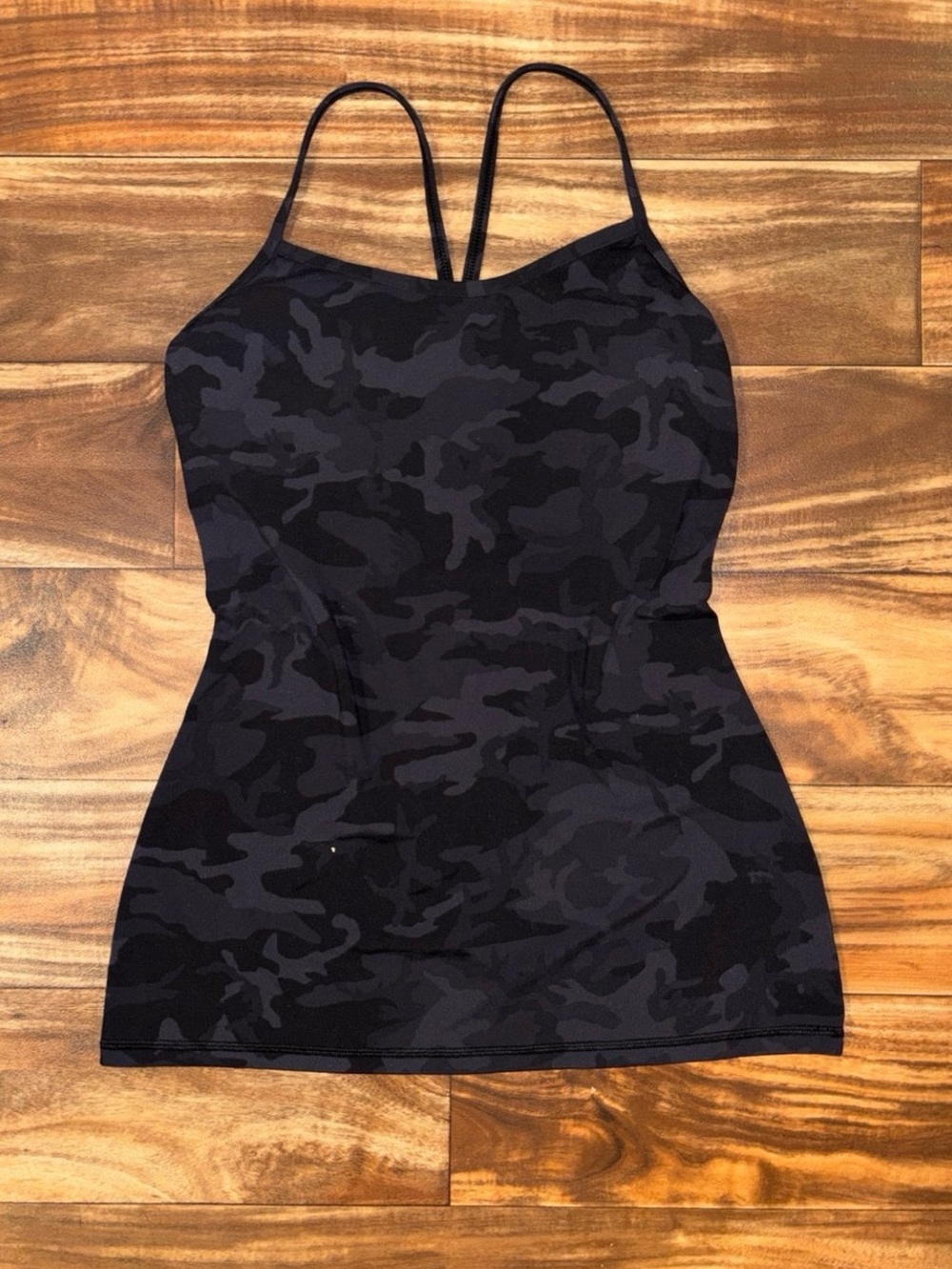 Lululemon athletica Black Camo Strappy Tank